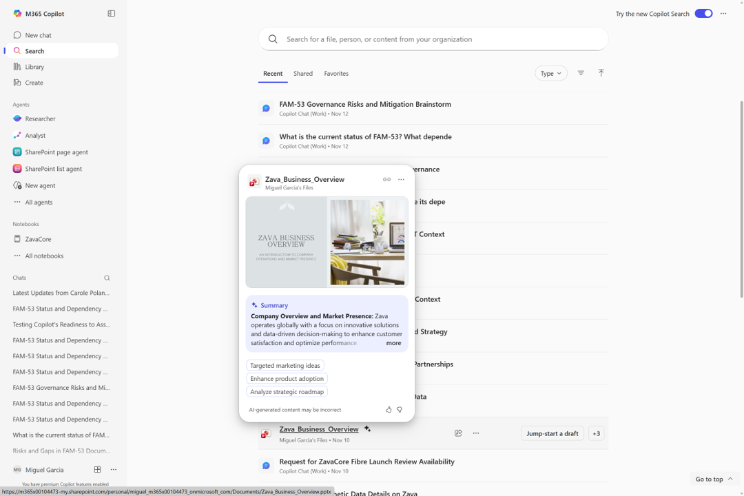 Glance_Card_Search