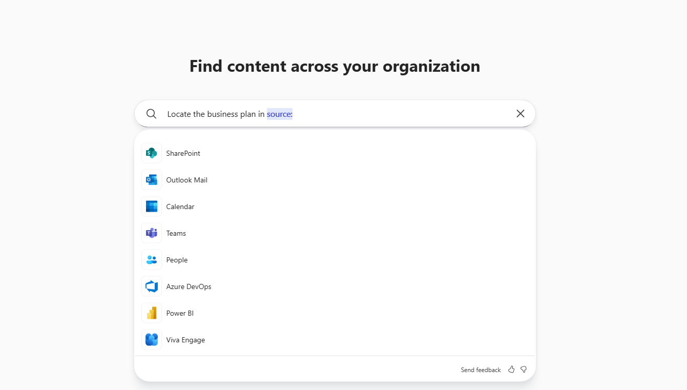 Search source